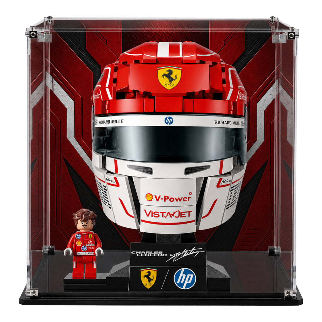 Display Case For LEGO® Scuderia Ferrari HP Charles Leclerc Helmet (43014)
