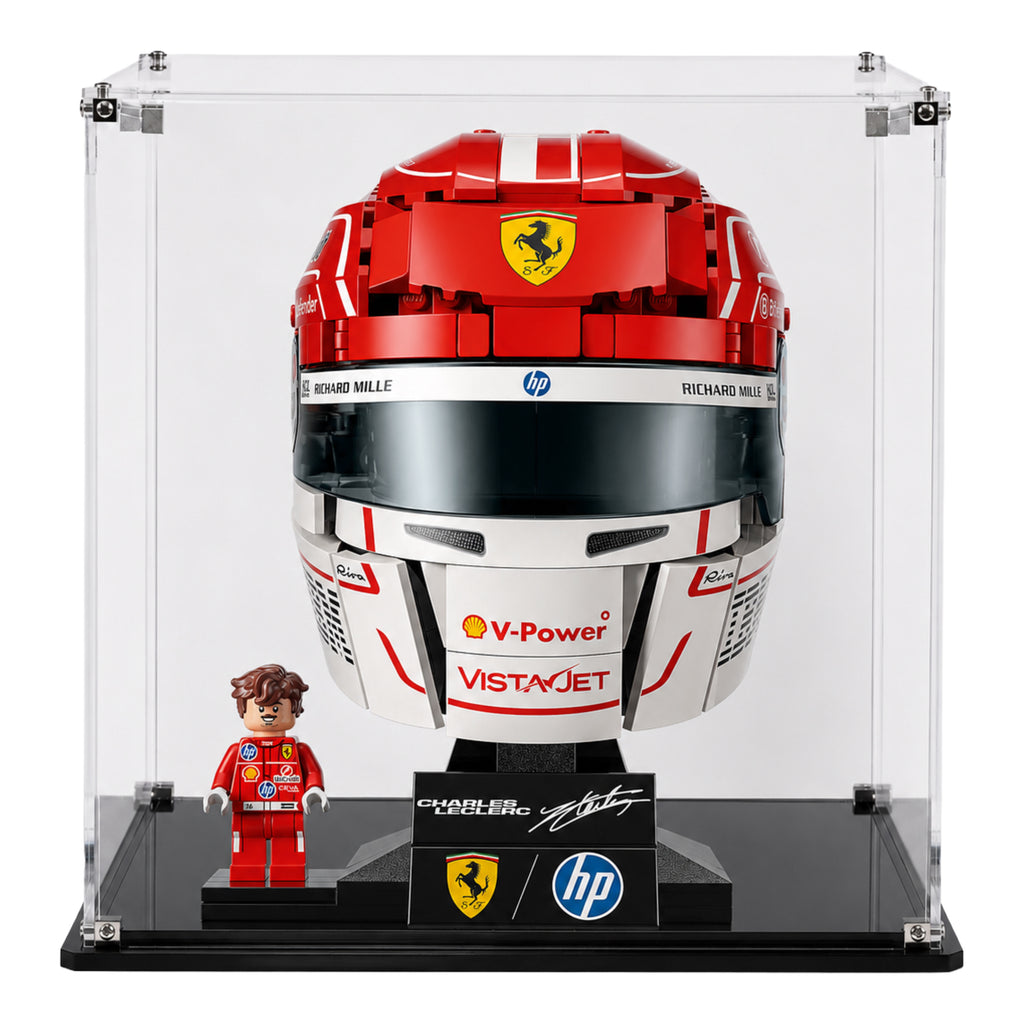 Display Case For LEGO® Scuderia Ferrari HP Charles Leclerc Helmet (43014)