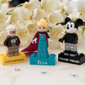 Personalised Lego Brick  made from Genuine LEGO blocks. Choice of 20 colours