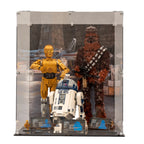 Display Case for LEGO® C-3PO™ (75398) & R2-D2™ (75379) & Chewbacca™ (75371)