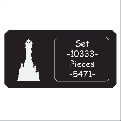Display Case For LEGO® The Lord of the Rings: Barad-dûr™ (10333)