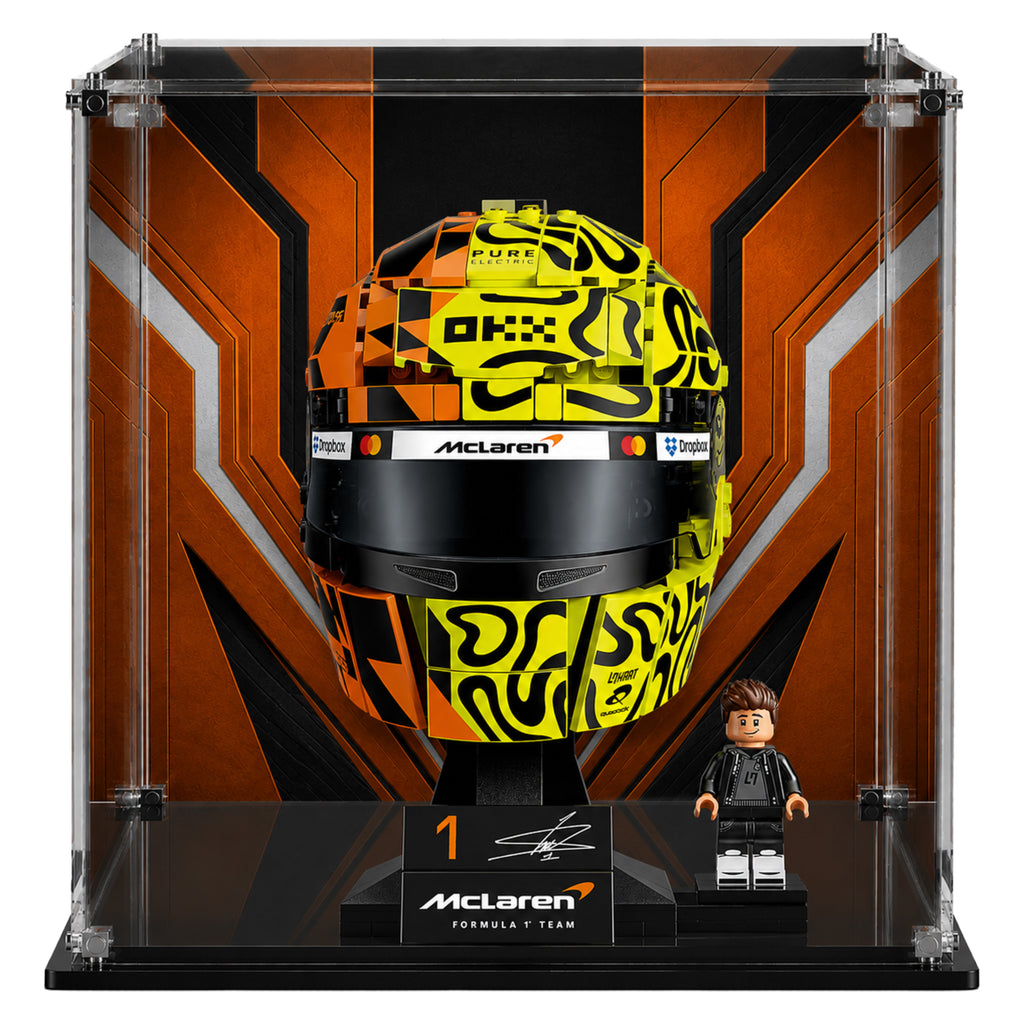 Display Case For LEGO® McLaren F1 Team Lando Norris Helmet (43023)