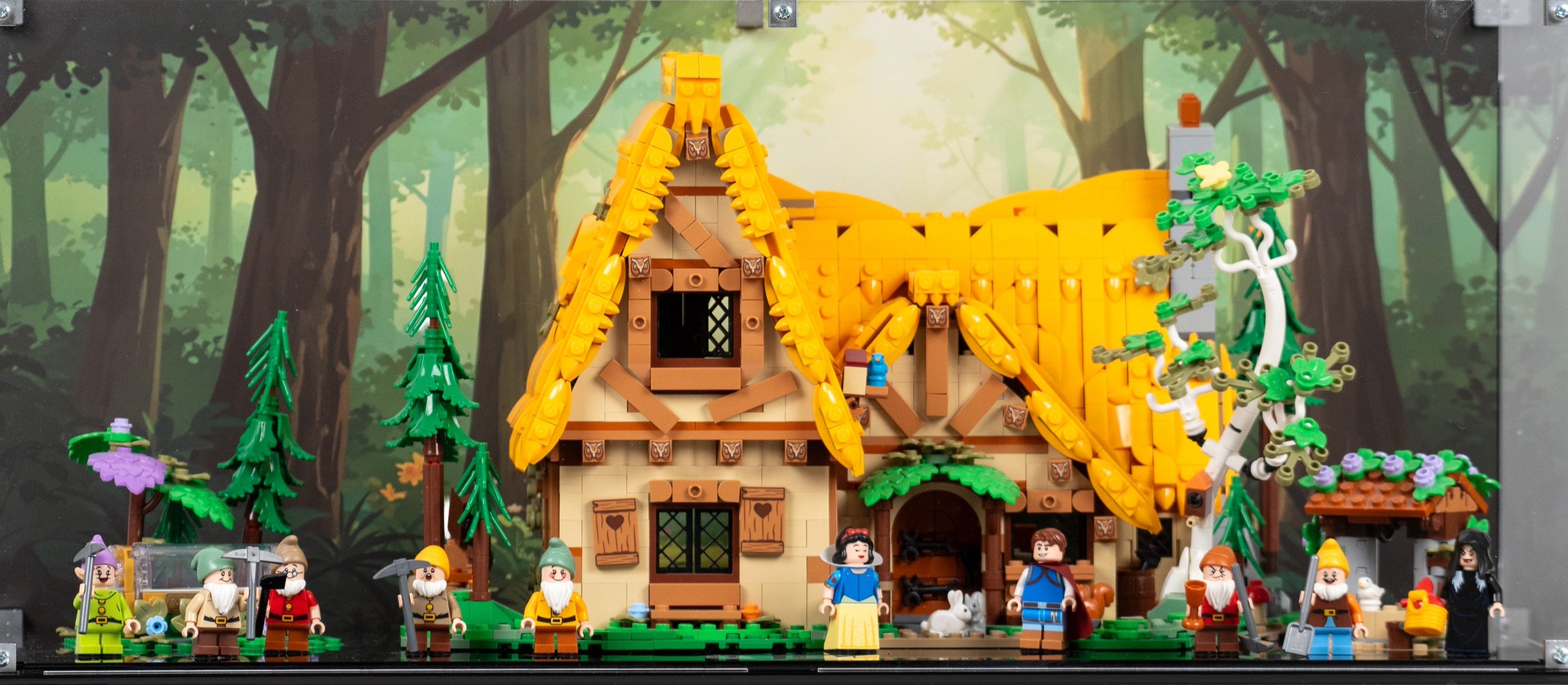 Display Case for LEGO Snow White and the Seven Dwarfs' Cottage (43242)