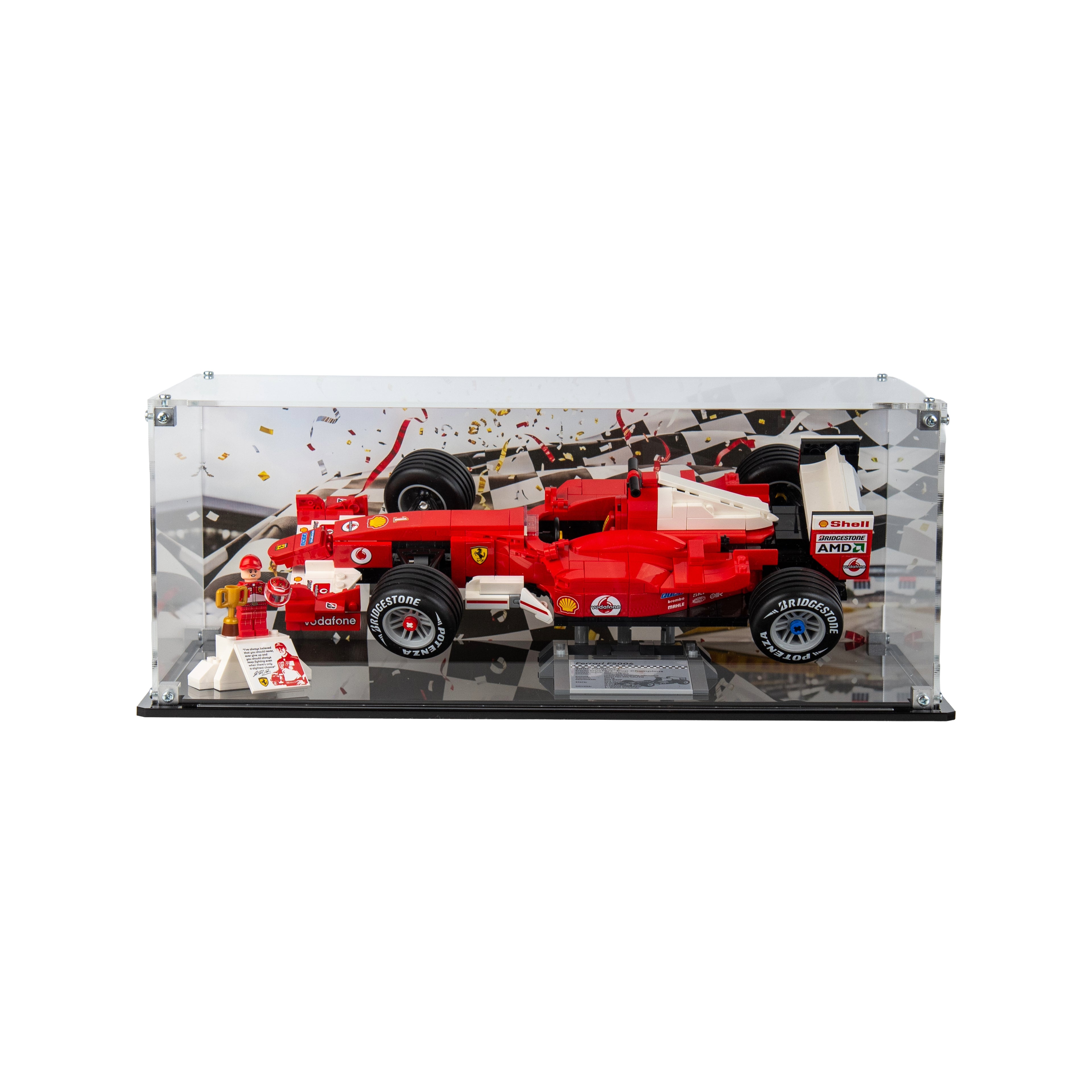Display Case For LEGO® Icons: Ferrari F2004 & Michael Schumacher (11375)