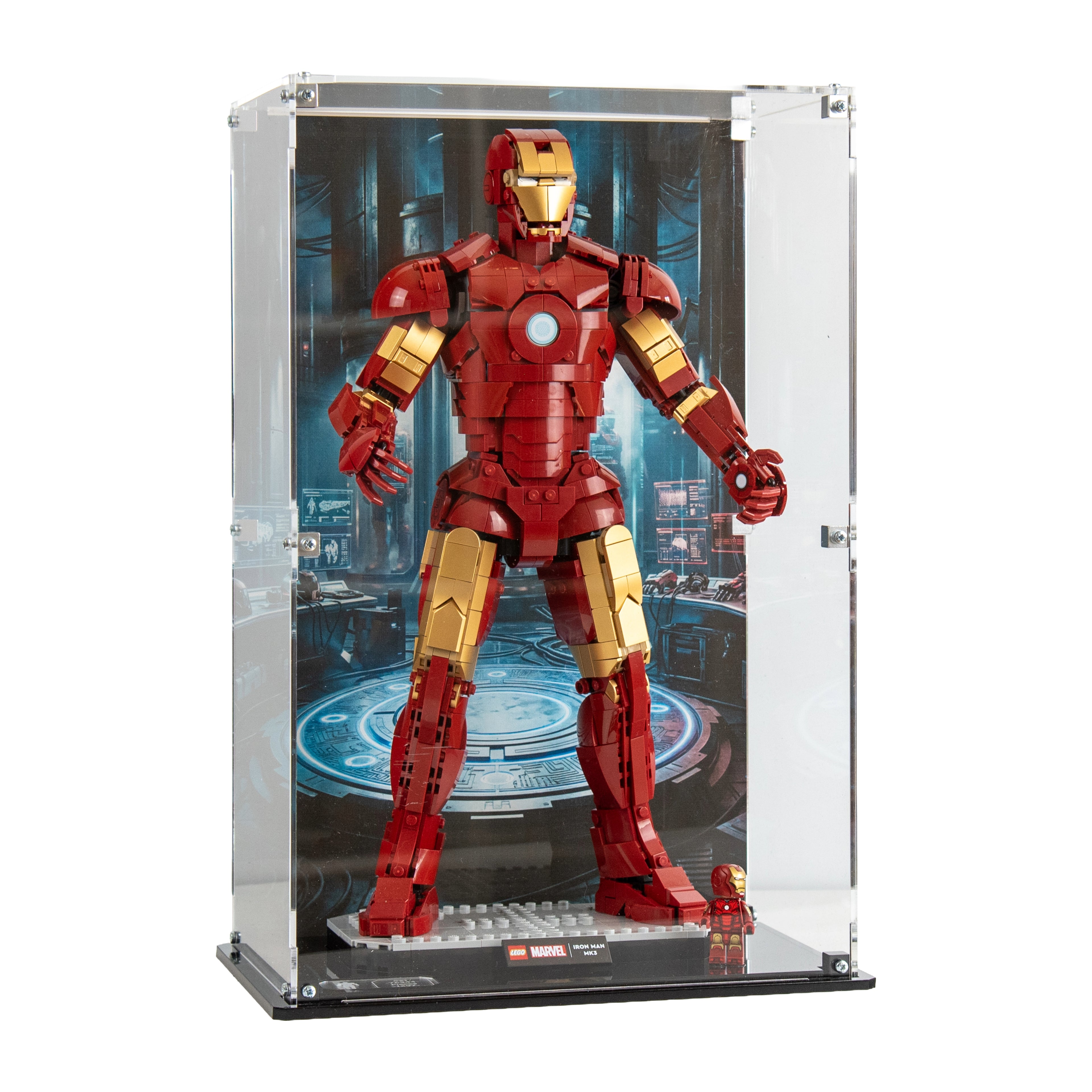 Display Case For LEGO® Marvel: Iron Man Mark 3 Collectors Edition 76344