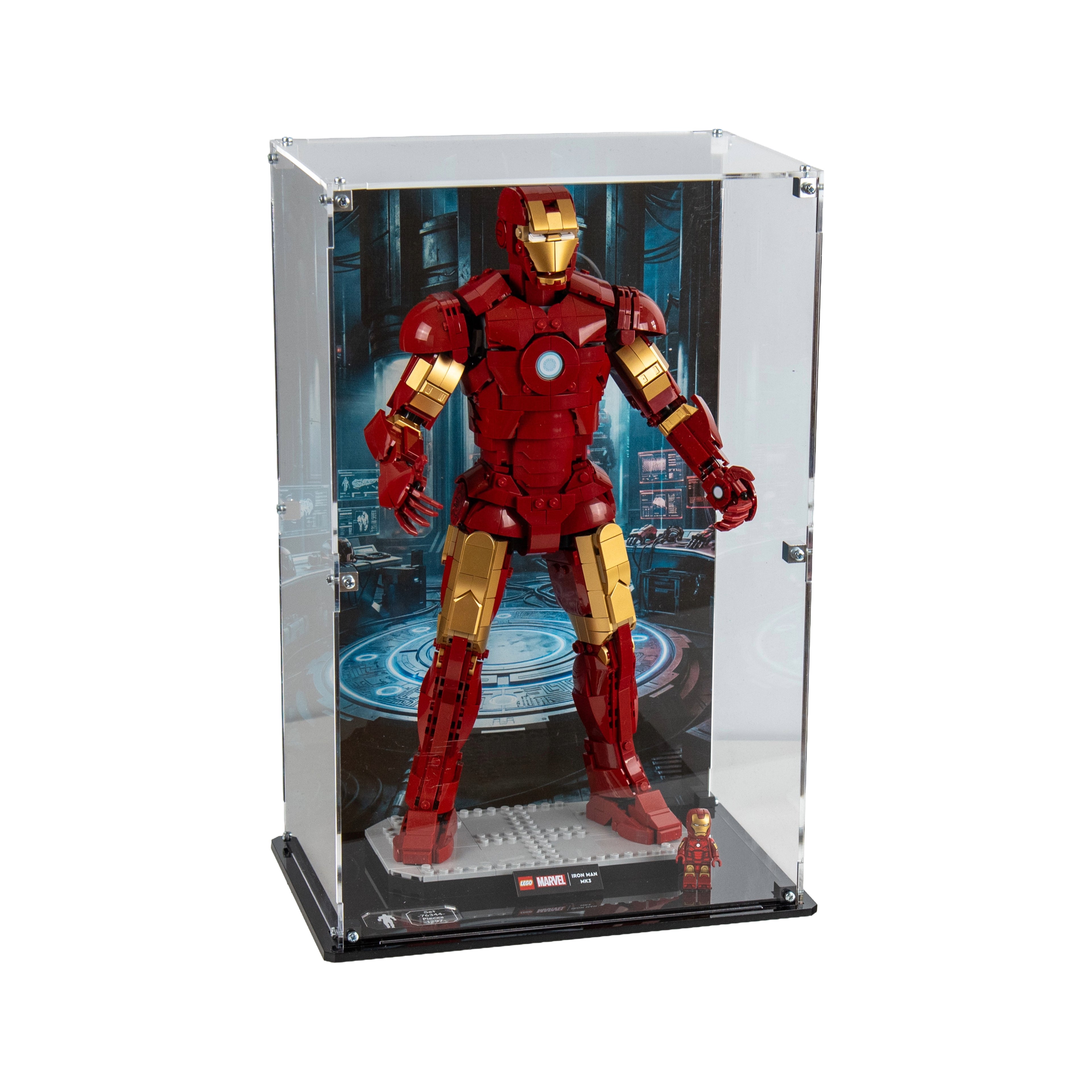 Display Case For LEGO® Marvel: Iron Man Mark 3 Collectors Edition 76344