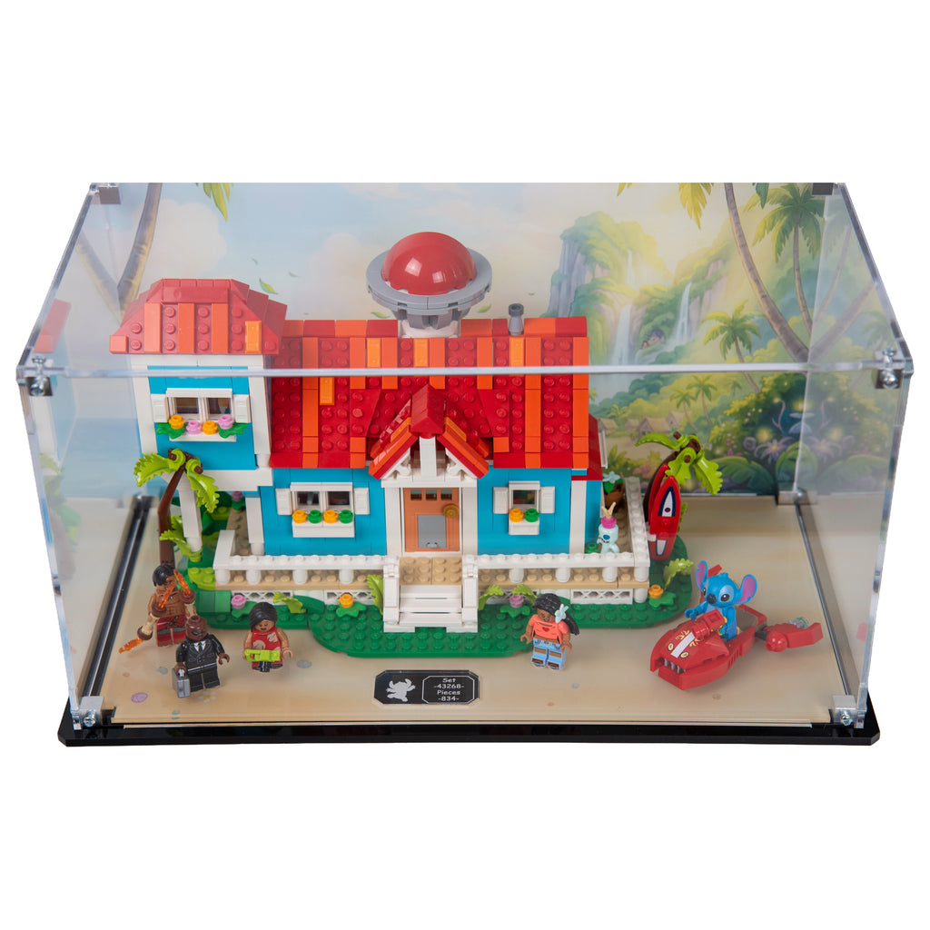 Display Case For LEGO®  Disney Lilo and Stitch Beach House (43268)