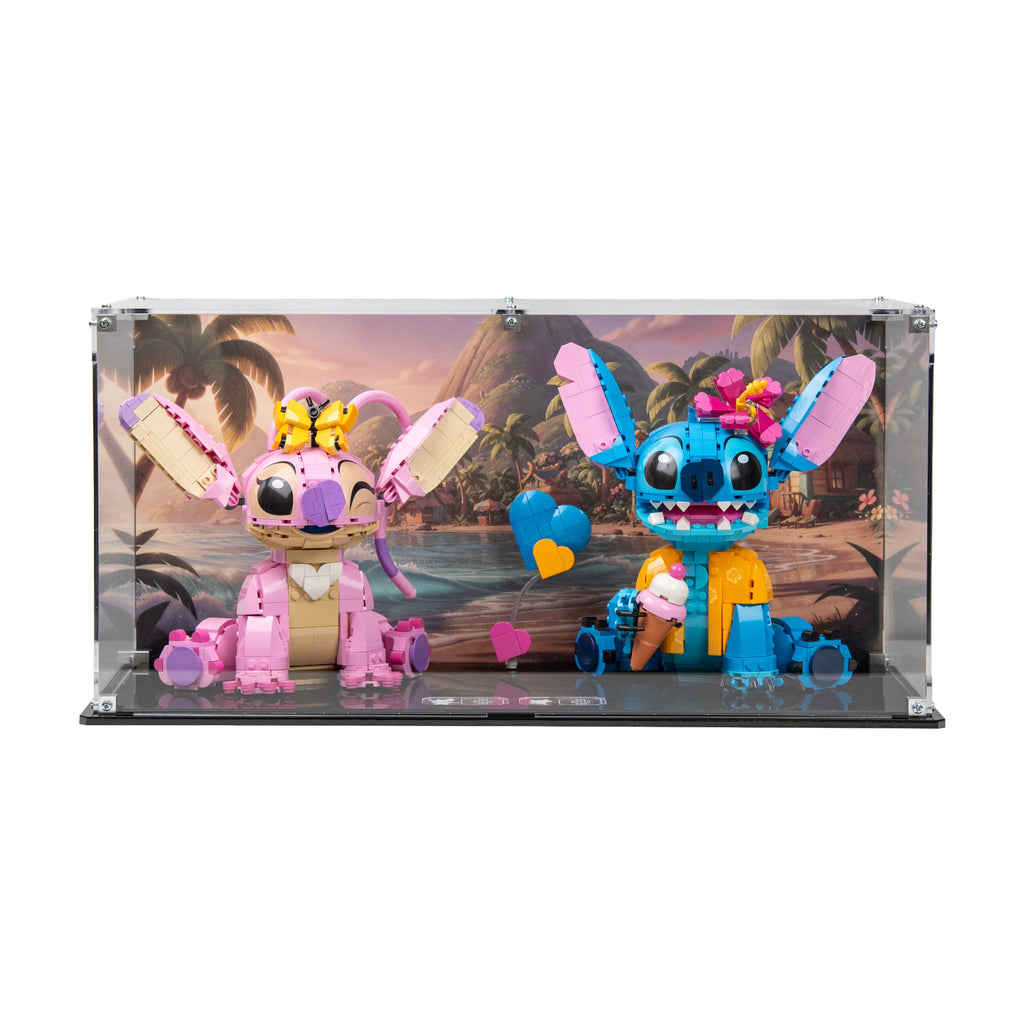 Display Case For LEGO®  Disney Stitch (43249) & Angel  (43257)