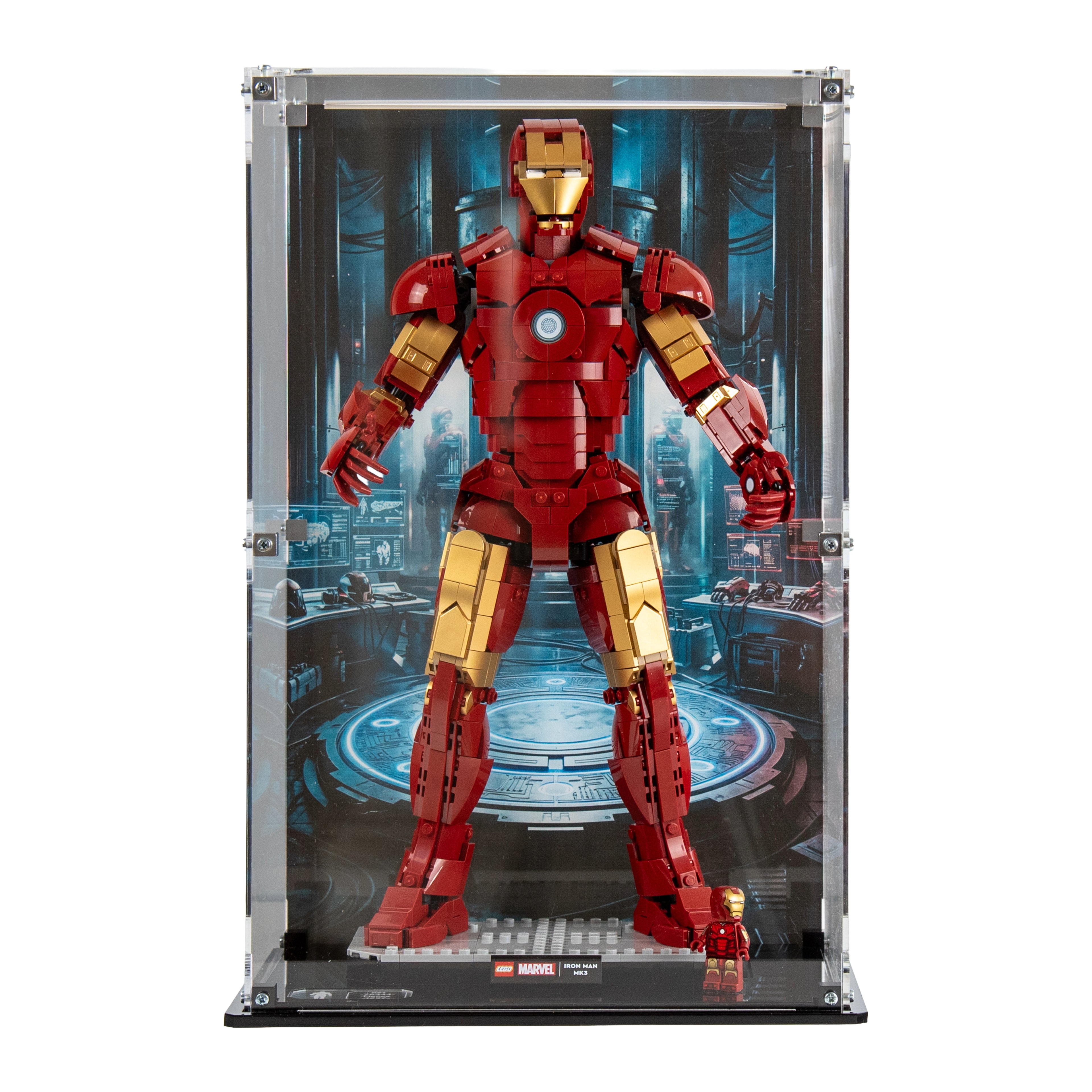 Display Case For LEGO® Marvel: Iron Man Mark 3 Collectors Edition 76344
