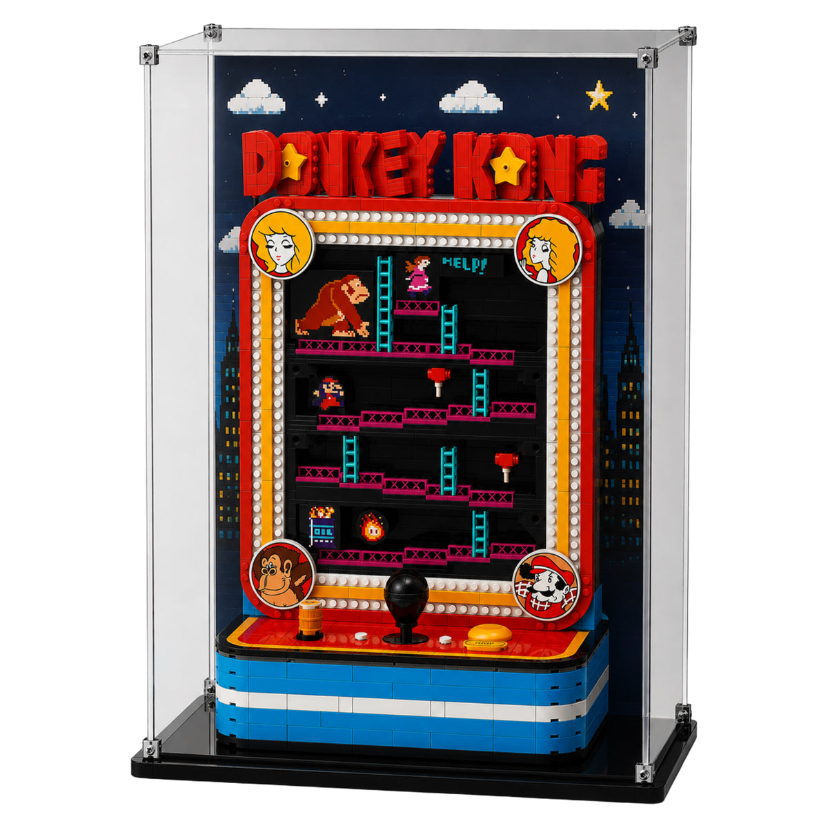 Display Case For LEGO® Donkey Kong™ Arcade (72051)