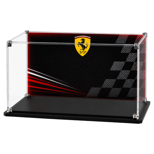 Display Case For LEGO® Scuderia Ferrari HP Charles Leclerc Helmet  43014 & Lewis Hamilton helmet  43022