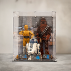 Display Case for LEGO® C-3PO™ (75398) & R2-D2™ (75379) & Chewbacca™ (75371)