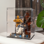 Display Case for LEGO® C-3PO™ (75398) & R2-D2™ (75379) & Chewbacca™ (75371)