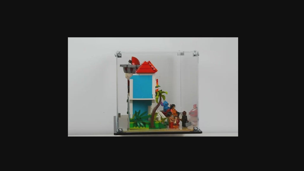 Display Case For LEGO®  Disney Lilo and Stitch Beach House (43268)