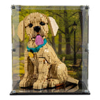 Display Case For LEGO® Icons Golden Retriever Puppy Model 11384