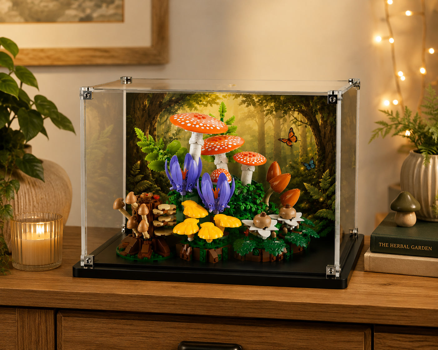 Display Case For LEGO® Botanicals Woodland Mushrooms (11505)